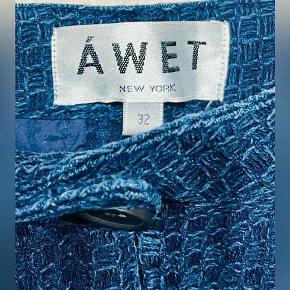 Áwet Blue Indigo-dyed Woven Wide-Leg Trousers - Size 32 (Women’s) - Picture 3 of 4